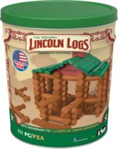 Lincoln Logs- 100th Anniversary Tin (K’NEX)