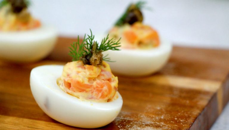 Smoked salmon deviled eggs - Cityline